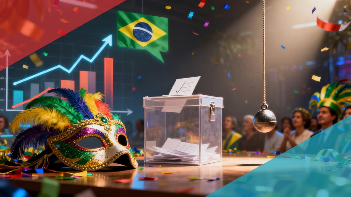 Capa de matéria sobre pesquisa de intenção de voto pós carnaval. Folia, fantasia ou realmente uma pesquisa séria?